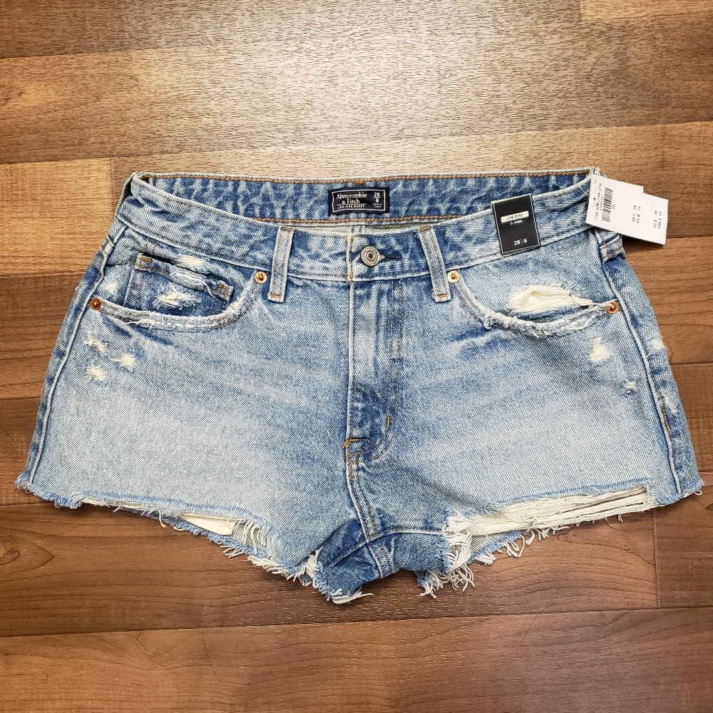 Abercrombie & Fitch Women's Low Rise Denim Shorts